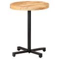 vidaXL Bistro stolík okrúhly Ø60x75 cm surové mangovníkové drevo