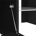 vidaXL TV skrinka 120 x 35 x 40 cm Čierny dub Kompozitné drevo