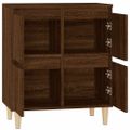 vidaXL Komoda hnedý dub 60x35x70 cm spracované drevo