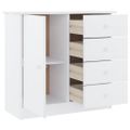 vidaXL Komoda ALTA biela 77x35x73 cm borovicový masív