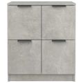 vidaXL Komody 2 ks betónové sivé 60x30x70 cm spracované drevo