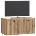 vidaXL Nástenná TV skrinka 59,5 x 31 x 30 cm Dub artisan