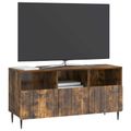 vidaXL TV skrinka Dymový dub 102 x 34,5 x 50 cm Kompozitné drevo
