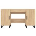 vidaXL Stôl dub somoma 140x50x75 cm kompozitné drevo