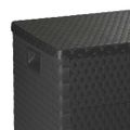 vidaXL Záhradný úložný box, antracitový 120x56x63 cm, PP ratan