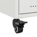 vidaXL TV skrinka biela 100,5x39x43,5 cm oceľ