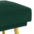 vidaXL Dvojvrstvová lavica Tmavozelená 120 x 45 x 46 cm Zamat