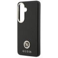 Obal Guess Rhinestone Round Logo MagSafe pre Samsung Galaxy S26 čierny