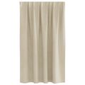 vidaXL Zatemňovacie závesy 2 ks Krémová 140 x 140 cm Zamat
