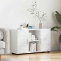 vidaXL Servírovacia skriňa FLORIN 88,5 x 30,5 x 55,5 cm Biela