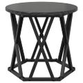 vidaXL Zostaviteľný bočný stôl 3 ks Čierny dub 53 x 53 x 40 cm