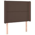 VidaXL Čelo postele hnedé 103x16x118/128 cm umelá koža