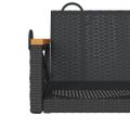 vidaXL Hojdacia lavica čierna 109x62x40 cm polyratan