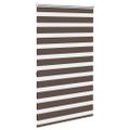vidaXL Zebrová roleta 80,9x175 cm Šírka látky 76,7 cm, kávová