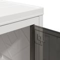 vidaXL stohovateľný úložný box kolesami 4poschodový 75L 64x40x141,5 cm