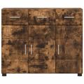 vidaXL Servírovacia skriňa FLORIN 88,5 x 30,5 x 73 cm Dymová dub