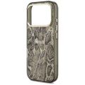 Puzdro Guess Python Pattern MagSafe pre iPhone 17 Pro Max hnedá