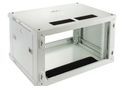 RACK skriňa závesná NEKU TS 19" 6U 450 mm, sv. šedá, na samozostavenie