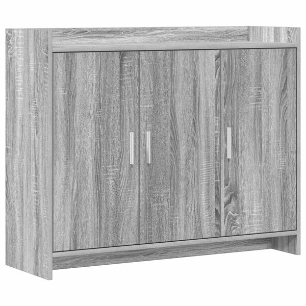 vidaXL Servírovacia skriňa Sivý Sonoma 98,5 x 33 x 80 cm