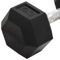 vidaXL Jednoručné činky 2 ks 10 kg celkové liatina