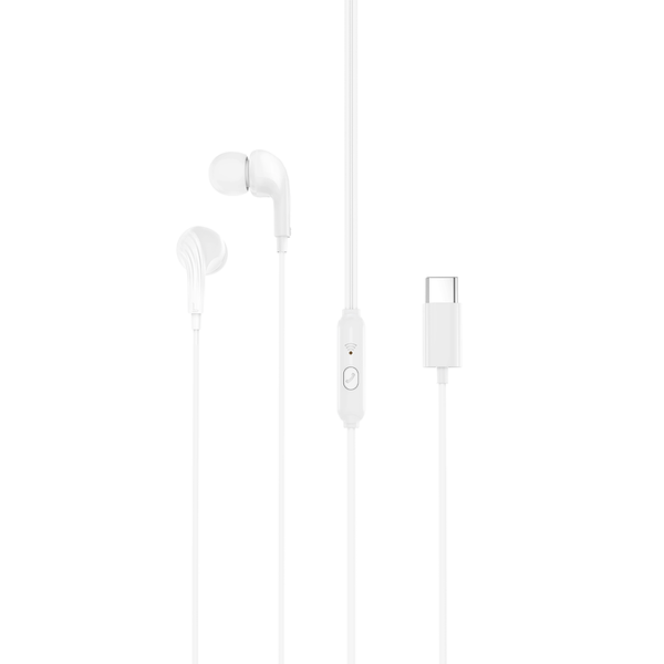 Drôtové slúchadlá XO EP82 USB-C biele