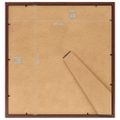 vidaXL Fotorámiky na stenu alebo stôl 3 ks hnedé 50x50 cm MDF