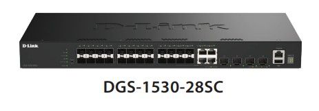 D-Link DGS-1530-28SC/E 20 Porty 1G SFP + 4 Porty GE Combo + 4 Porty 10G SFP+ Smart Managed Switch
