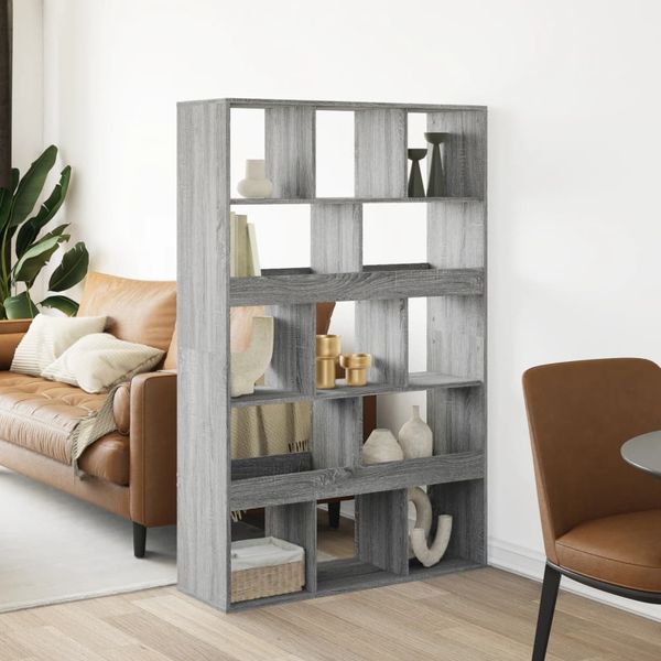 vidaXL Deliaca stena sivá sonoma 100x33x156,5 cm kompozitné drevo