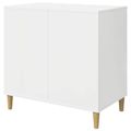 vidaXL Mačka Dom Lesklá biela 72 x 42,5 x 70 cm Kompozitné drevo