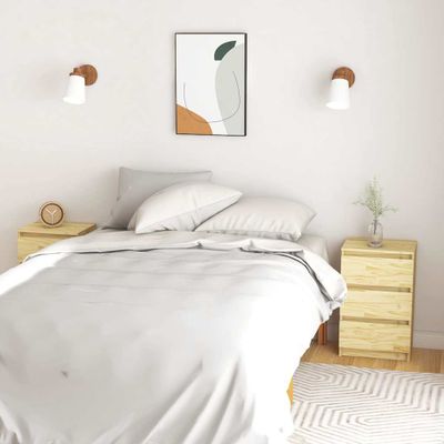 vidaXL Nočné stolíky 2 ks 40x29,5x64 cm, borovicový masív