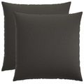 vidaXL Poťah na podložku 2 pcs HEERLEN Tmavosivá 80 x 80 cm