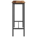 vidaXL stôl Staré drevo 100 x 40 x 100,5 cm Inžinierske drevo a oceľ