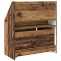 vidaXL Detský regál Staré drevo 60 x 29,5 x 69 cm Kompozitné drevo