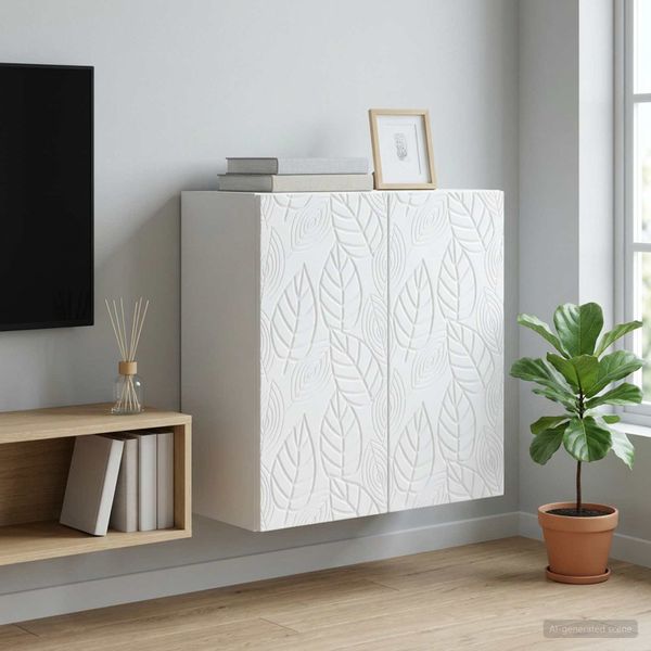 vidaXL Nástenná skrinka Biela 59 x 31 x 60 cm Kompozitné drevo