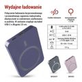 Powerbanka EMOS WI 522 /B0555BL/, 5 000 mAh, 20 W+Wireless, modrá