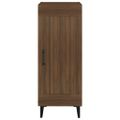 vidaXL Komoda hnedý dub 34,5x34x90 cm spracované drevo
