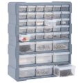 vidaXL Organizér s 39 zásuvkami 38x16x47 cm