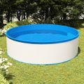 vidaXL Bazén so 4 stupňovým rebríkom 350x90 cm biely