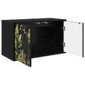 vidaXL Nástenný TV kabinet RHENEN 69 x 33 x 40 cm Čierny dub