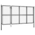 vidaXL Záhradná brána z ocele 350x175 cm antracitová