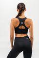 Športová podprsenka Racer Back Black - NEBBIA