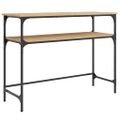 vidaXL Konzolový stolík dub sonoma 100x35,5x75 cm kompozitné drevo