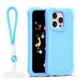 Puzdro Safepop s remienkom pre iPhone 15 Pro 6,1" modrá