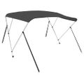 vidaXL Strieška Bimini s 3 oblúkmi, antracitová 183x140x137 cm
