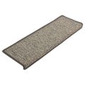 vidaXL Schodové rohože 15 ks 65x21x4 cm béžovo-sivé s obdĺžnikovým okrajom