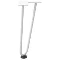 vidaXL Nohy do vlasov pre konferenčný stolík 4 ks, biele 30 cm, masívna oceľ