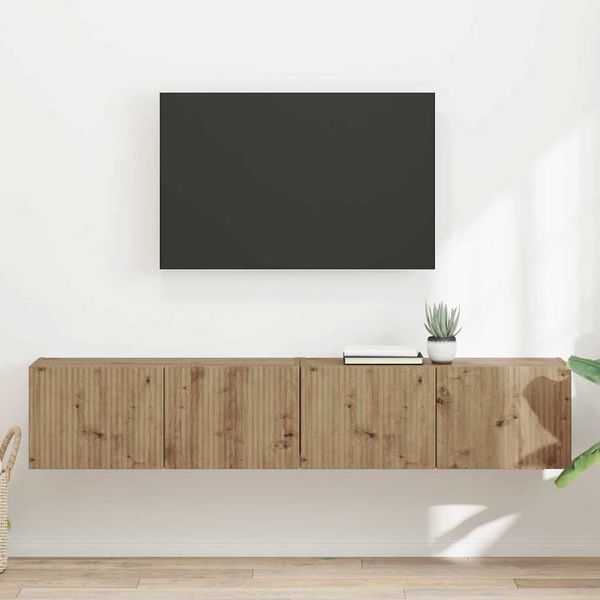 vidaXL TV nástenná skriňa 2 pcs Remeselnícky dub 78,5 x 31 x 29,5 cm