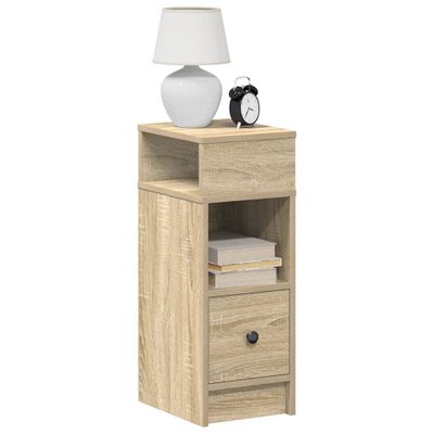 vidaXL Nočné skrinky 2 ks so zásuvkou dub sonoma 25x31x66 cm