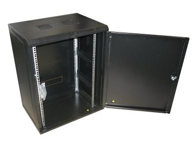 XtendLan 15U/600x450, na zeď, jednodílný, plné dveře, úprava proti vykradení Rozvadec, 19", na stenu, jednodílný, výška 15U, 600 x 450, plné dvere, úprava proti vykradení, nosnost 60kg, cerný