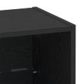 vidaXL Floating Shelf with LED Light 2 ks Čierna 40 x 28,5 x 40 cm